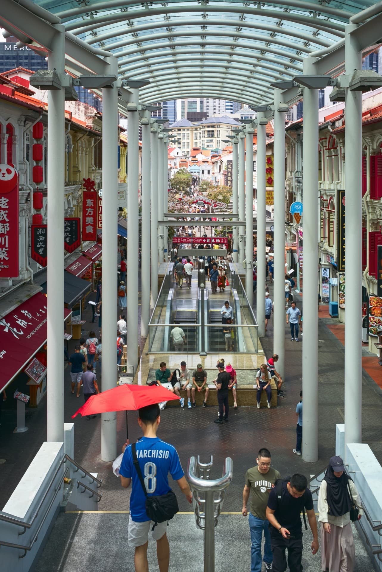 Bugis Street near City Gate — Street market and hawker food